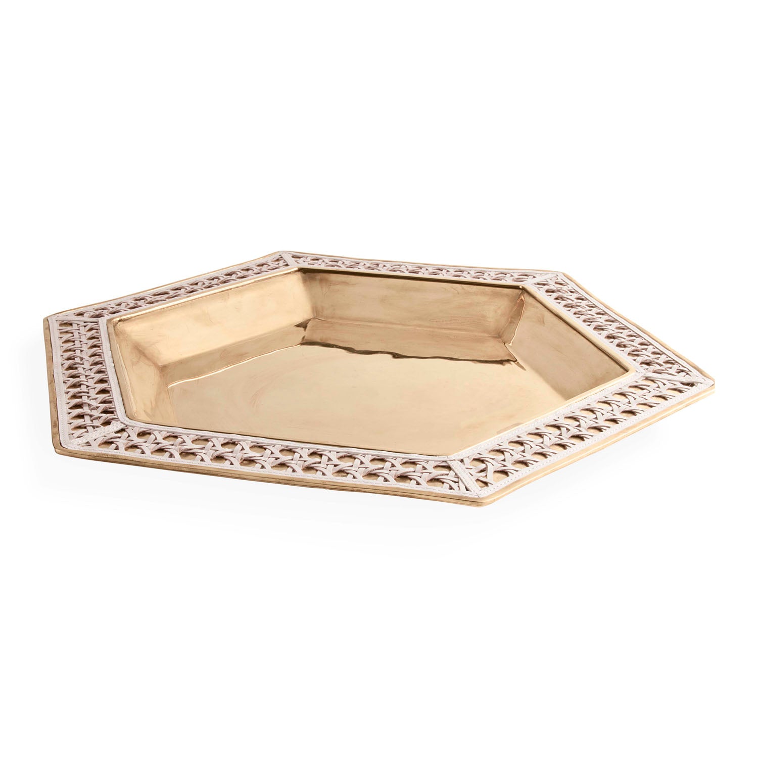 Jonathan Adler Basketweave Serving Tray