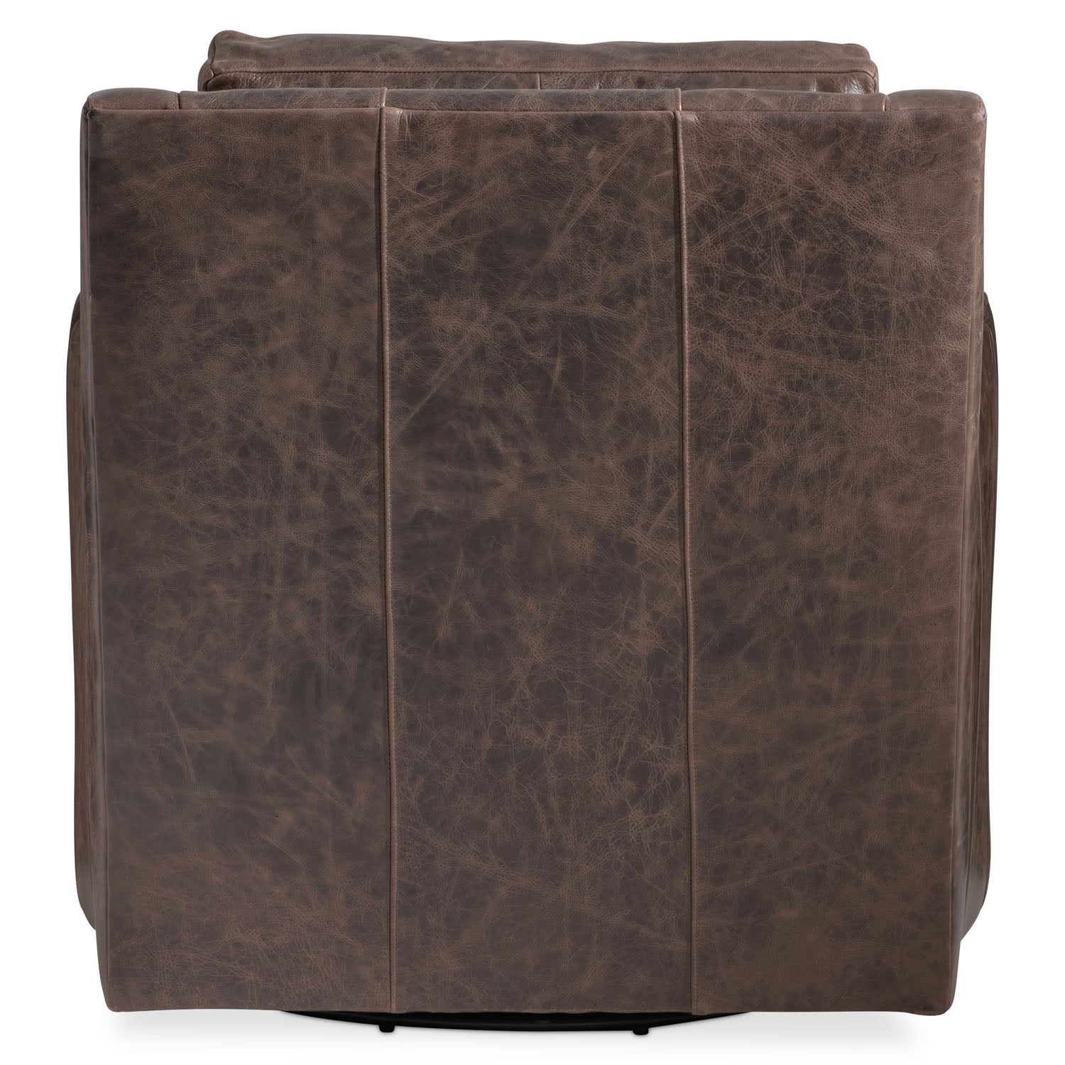 Bernhardt Living Ventura Leather Swivel Chair