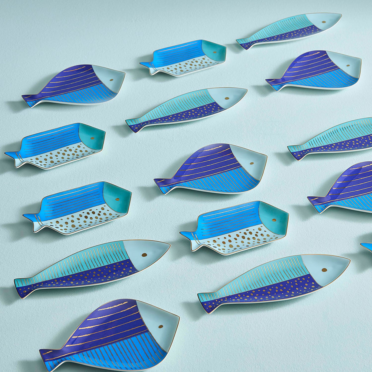 Jonathan Adler School Of Fish Round Tray