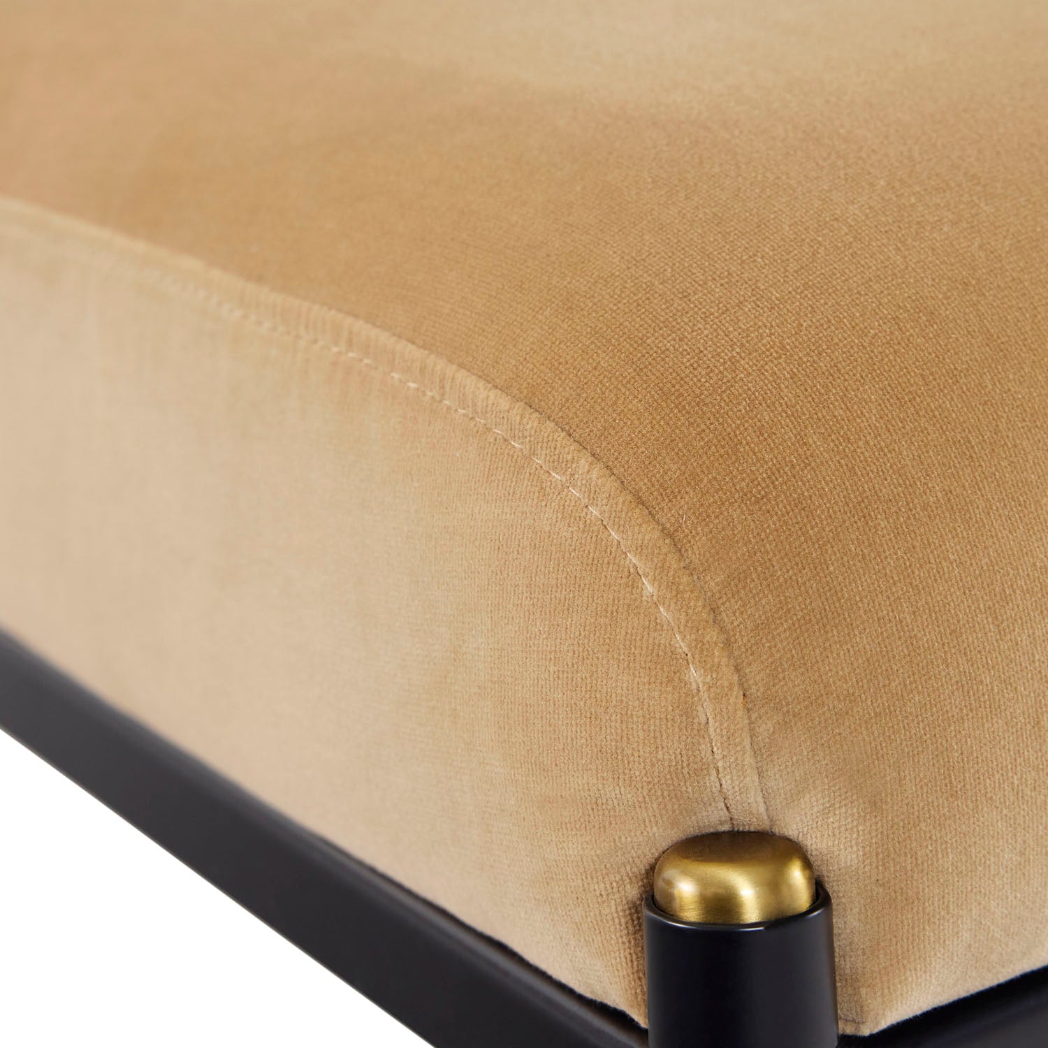 Jonathan Adler Detail of the frame and upholstery, Rider Klismos Chair