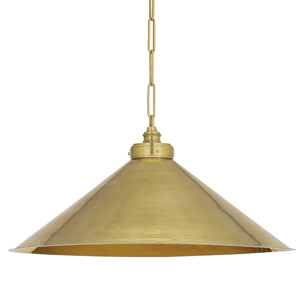 Hudson Valley Lighting Euclid Large Pendant in Old World Brass, primary product view