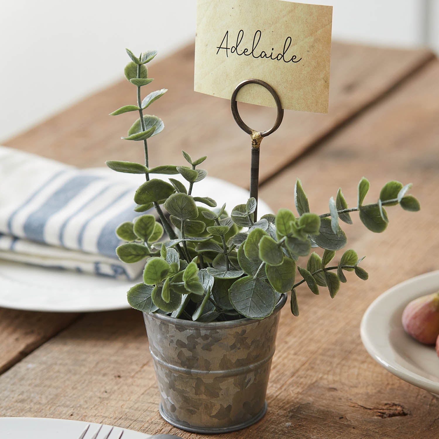 Pail Place Metal Card Holder Set of 8