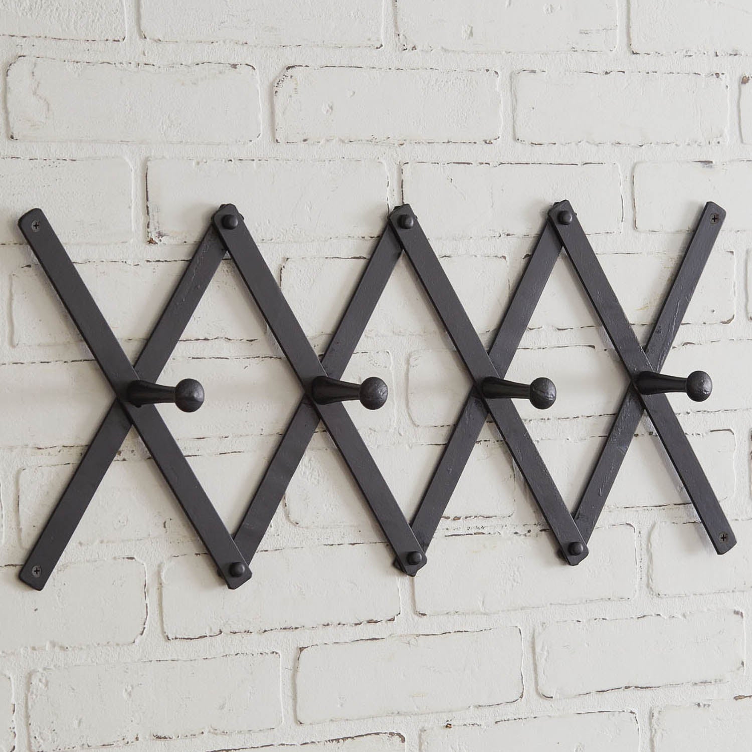 Black Accordion Coat Rack