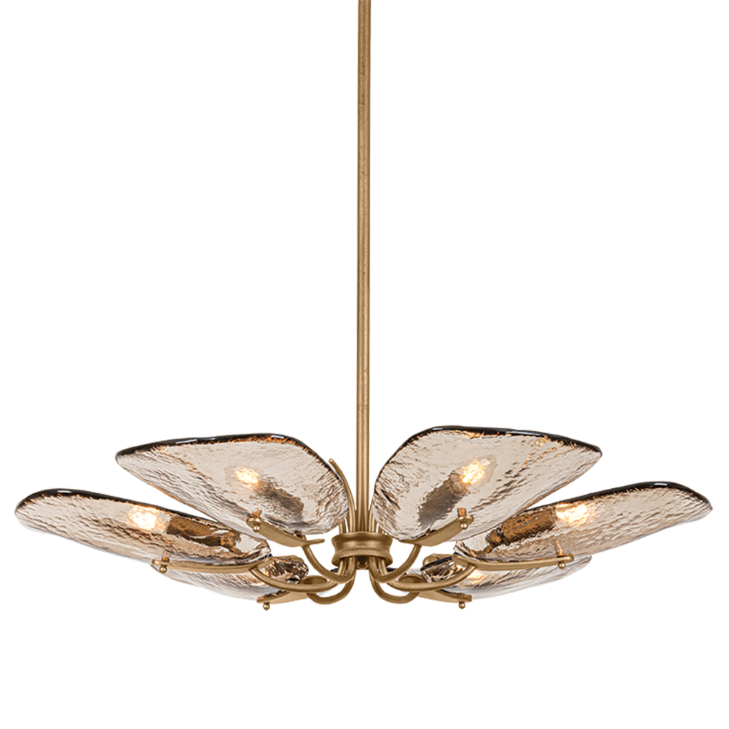 Hudson Valley Lighting Stephentown Small Chandelier in Patina Gold Leaf, primary product view