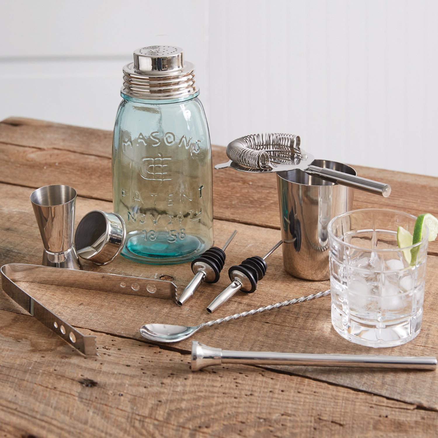 Mason Jar Bar Set