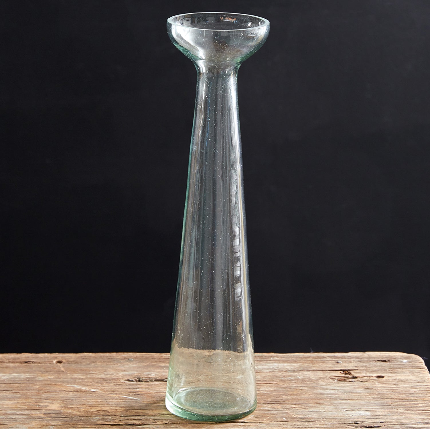 Recycled Glass Trumpet Vase Set of 2