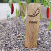 Vegetable Wood Garden Marker Set of 10