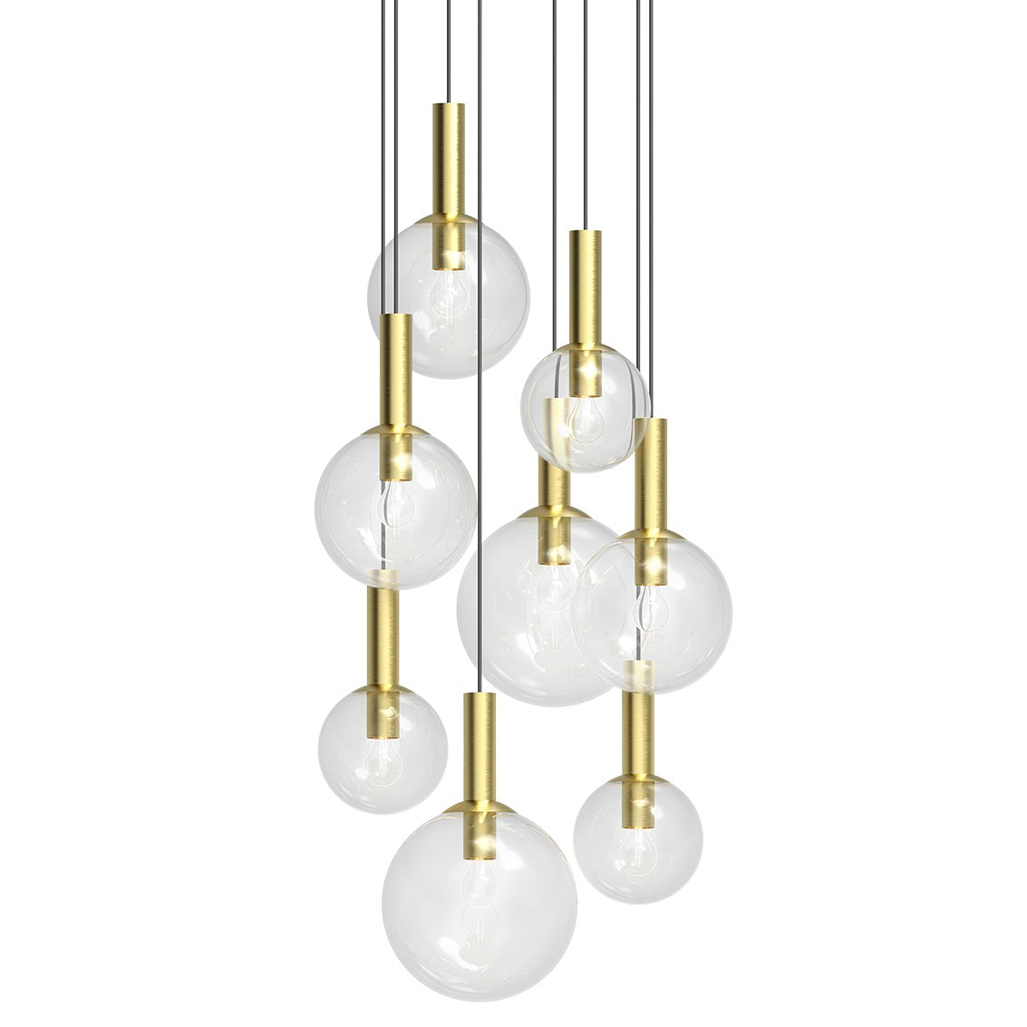 Sonneman Bubbles Satin Brass 3768.38 Pendant