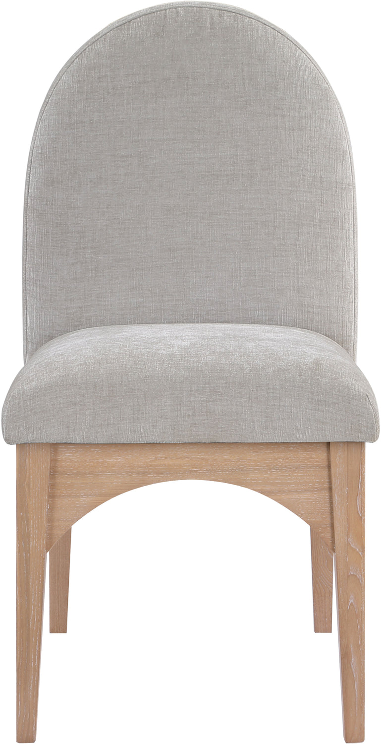 Waldorf Grey Chenille Fabric Upholstered Dining Side Chair Set of 2