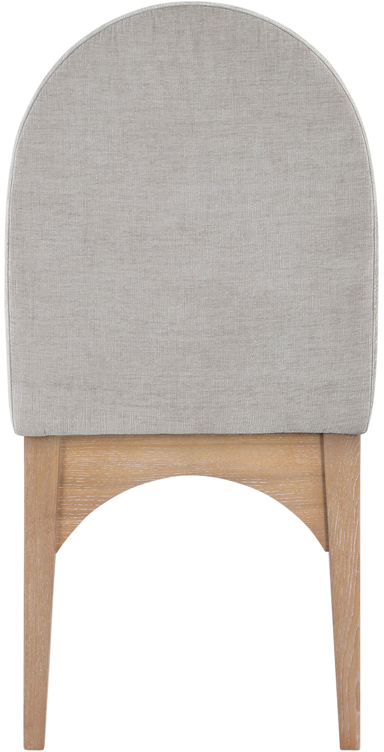 Waldorf Grey Chenille Fabric Upholstered Dining Side Chair Set of 2