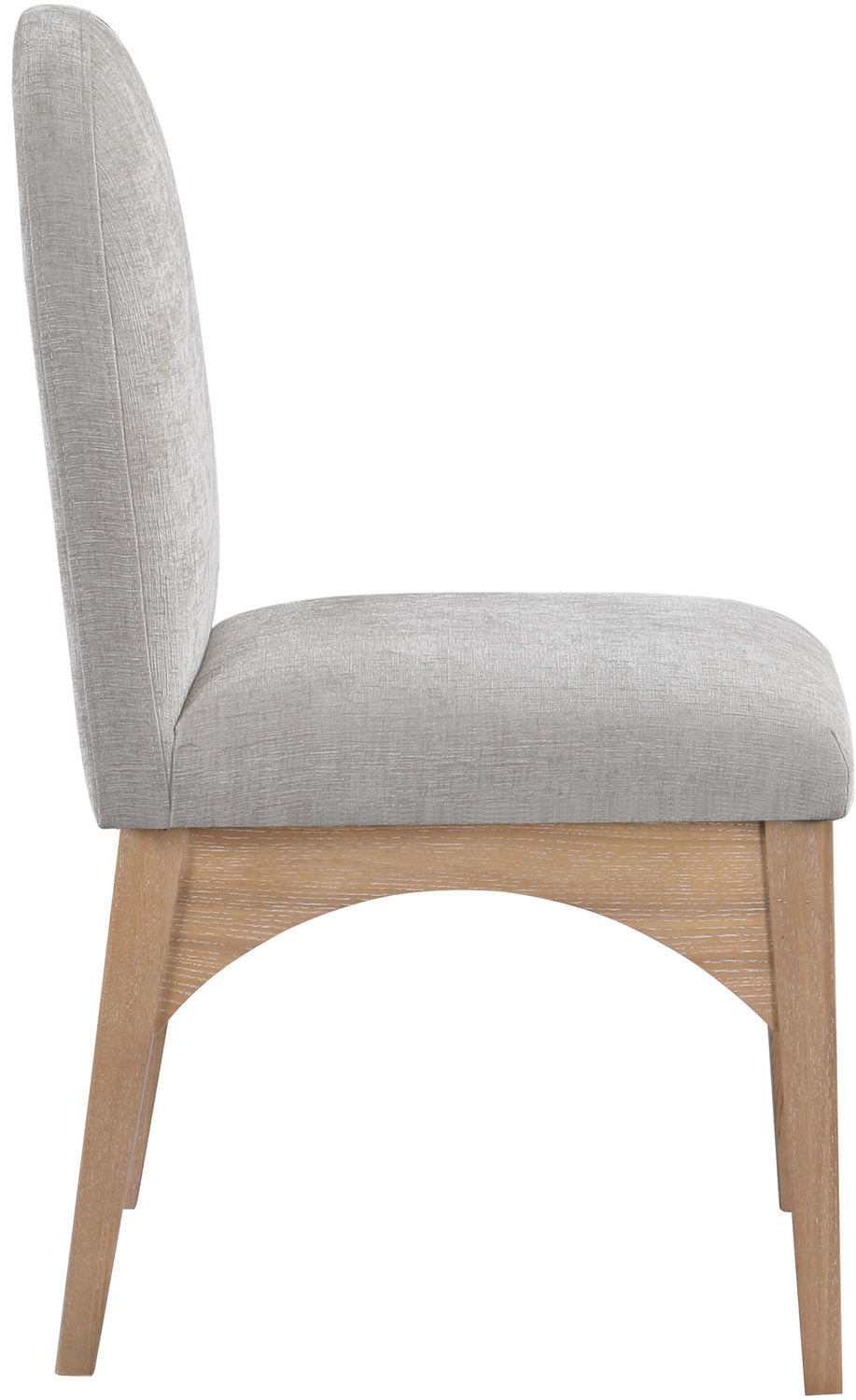 Waldorf Grey Chenille Fabric Upholstered Dining Side Chair Set of 2