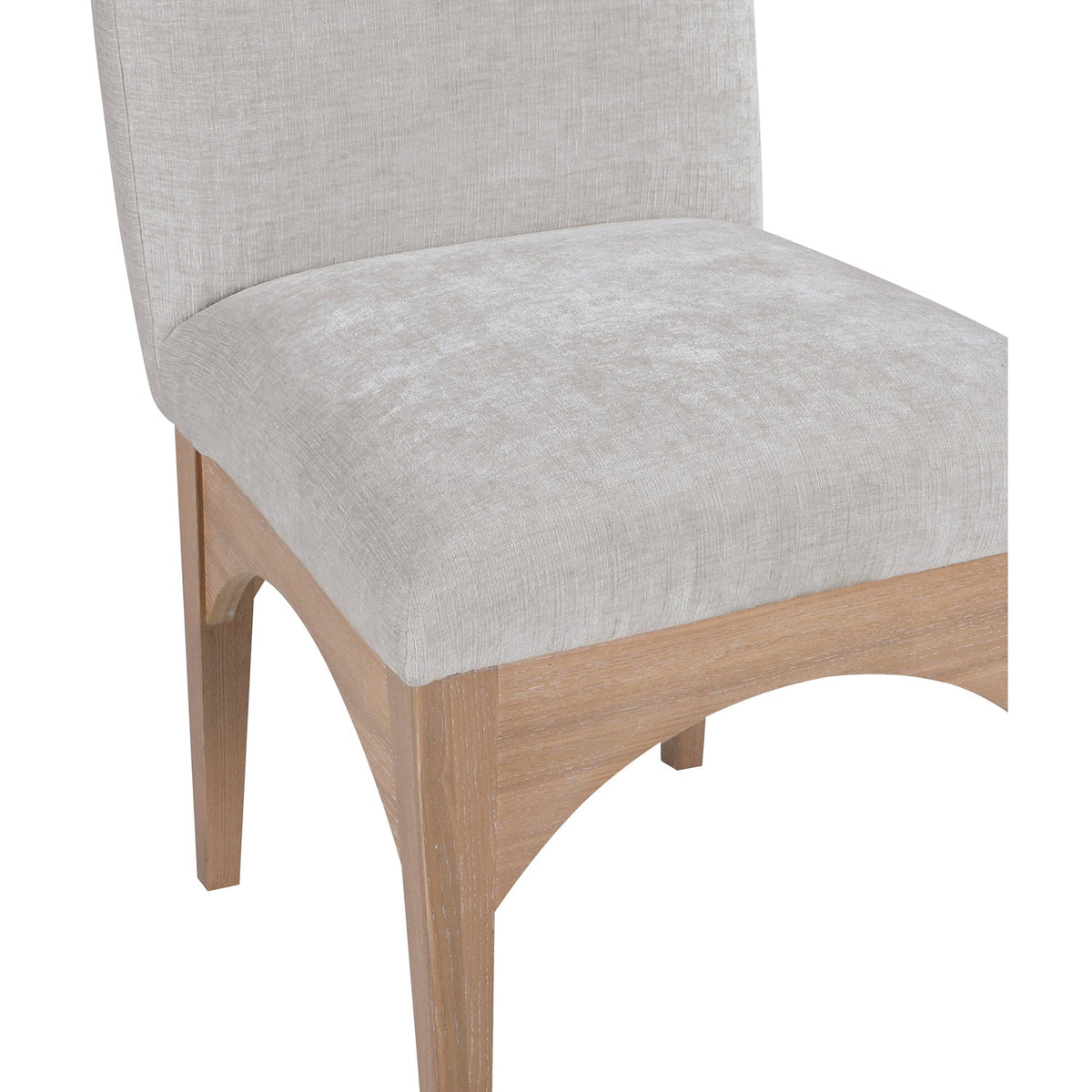 Waldorf Grey Chenille Fabric Upholstered Dining Side Chair Set of 2