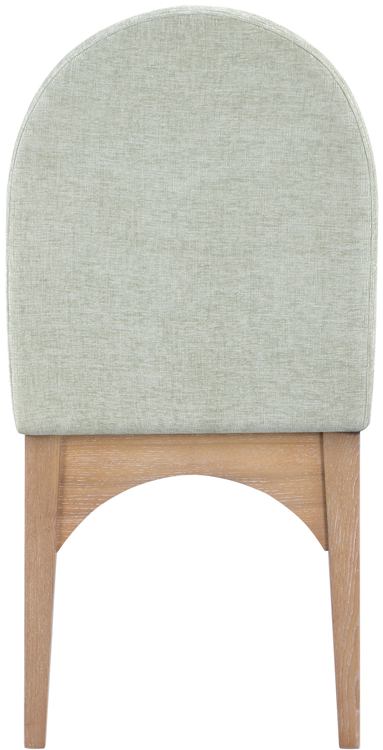 Waldorf Mint Chenille Fabric Upholstered Dining Side Chair Set of 2