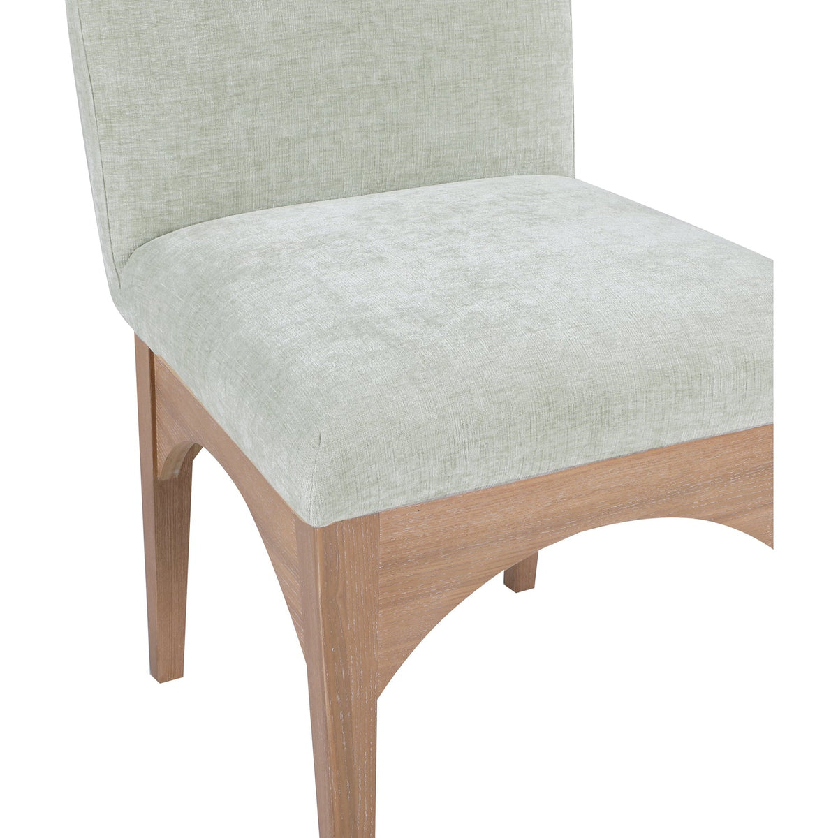 Waldorf Mint Chenille Fabric Upholstered Dining Side Chair Set of 2
