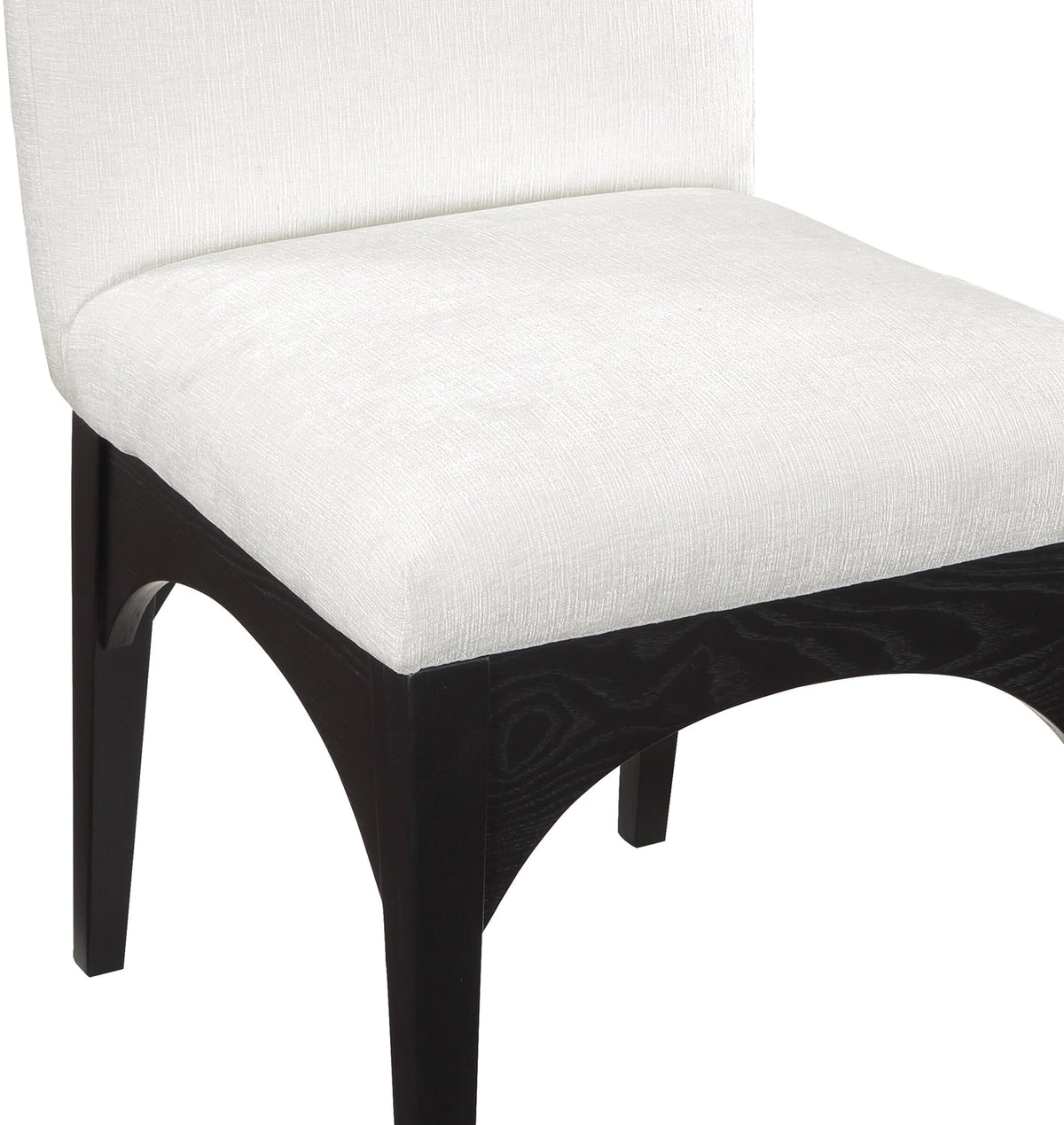 Waldorf Cream Chenille Fabric Upholstered Dining Side Chair Set of 2