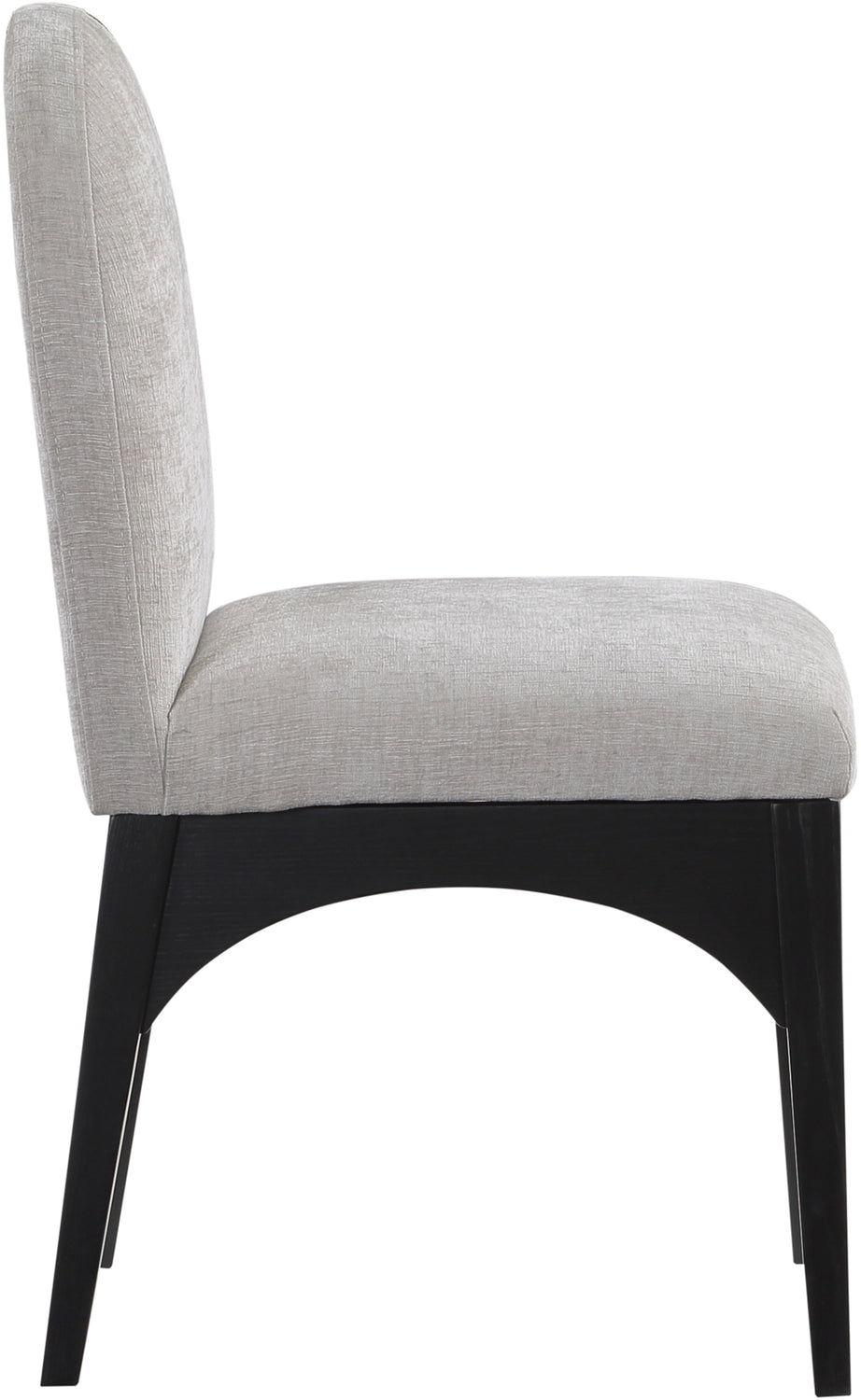 Waldorf Grey Chenille Fabric Upholstered Dining Side Chair Set of 2