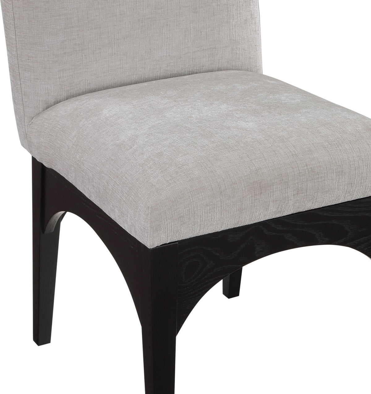 Waldorf Grey Chenille Fabric Upholstered Dining Side Chair Set of 2
