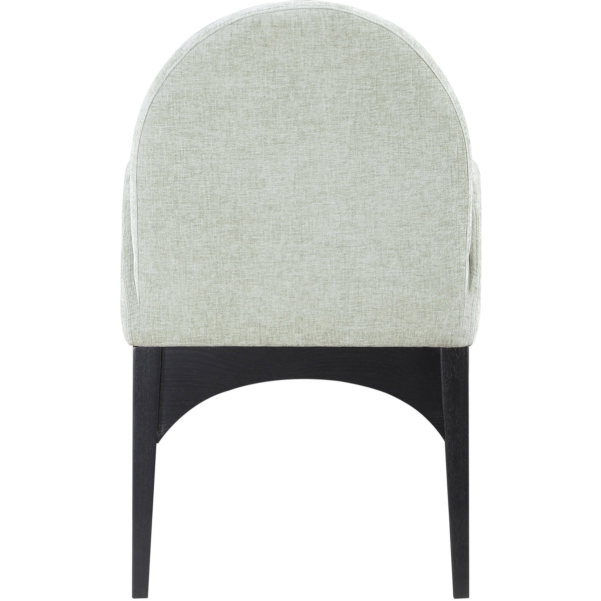 Waldorf Mint Chenille Fabric Upholstered Dining Arm Chair Set of 2