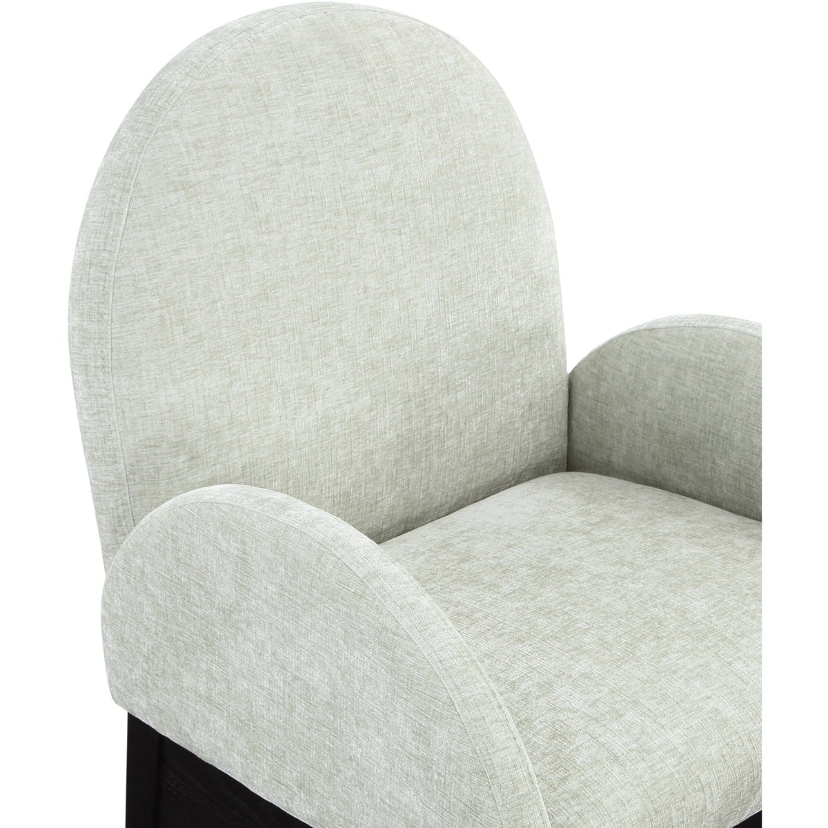 Waldorf Mint Chenille Fabric Upholstered Dining Arm Chair Set of 2