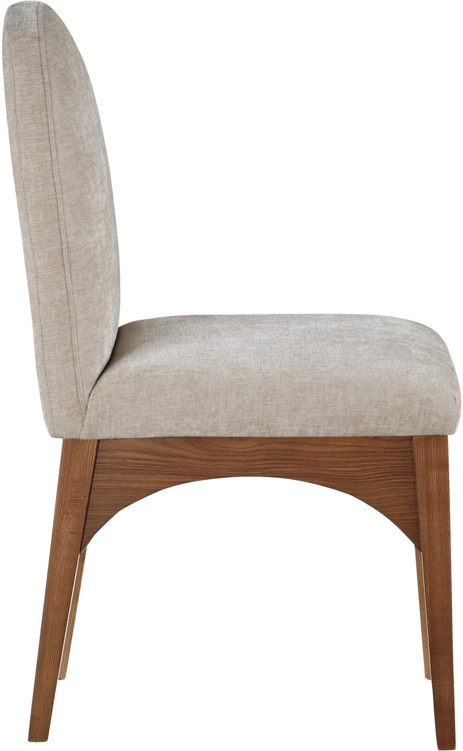 Waldorf Beige Chenille Fabric Upholstered Dining Side Chair Set of 2
