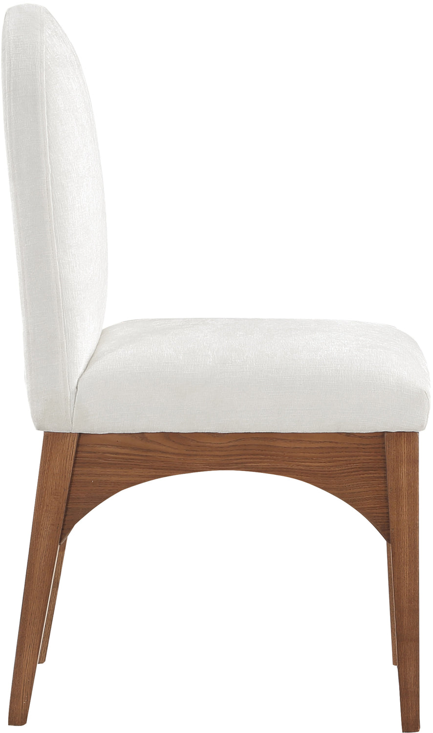 Waldorf Cream Chenille Fabric Upholstered Dining Side Chair Set of 2