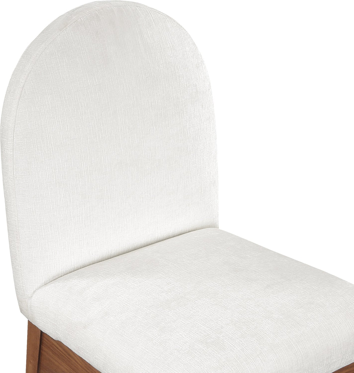 Waldorf Cream Chenille Fabric Upholstered Dining Side Chair Set of 2