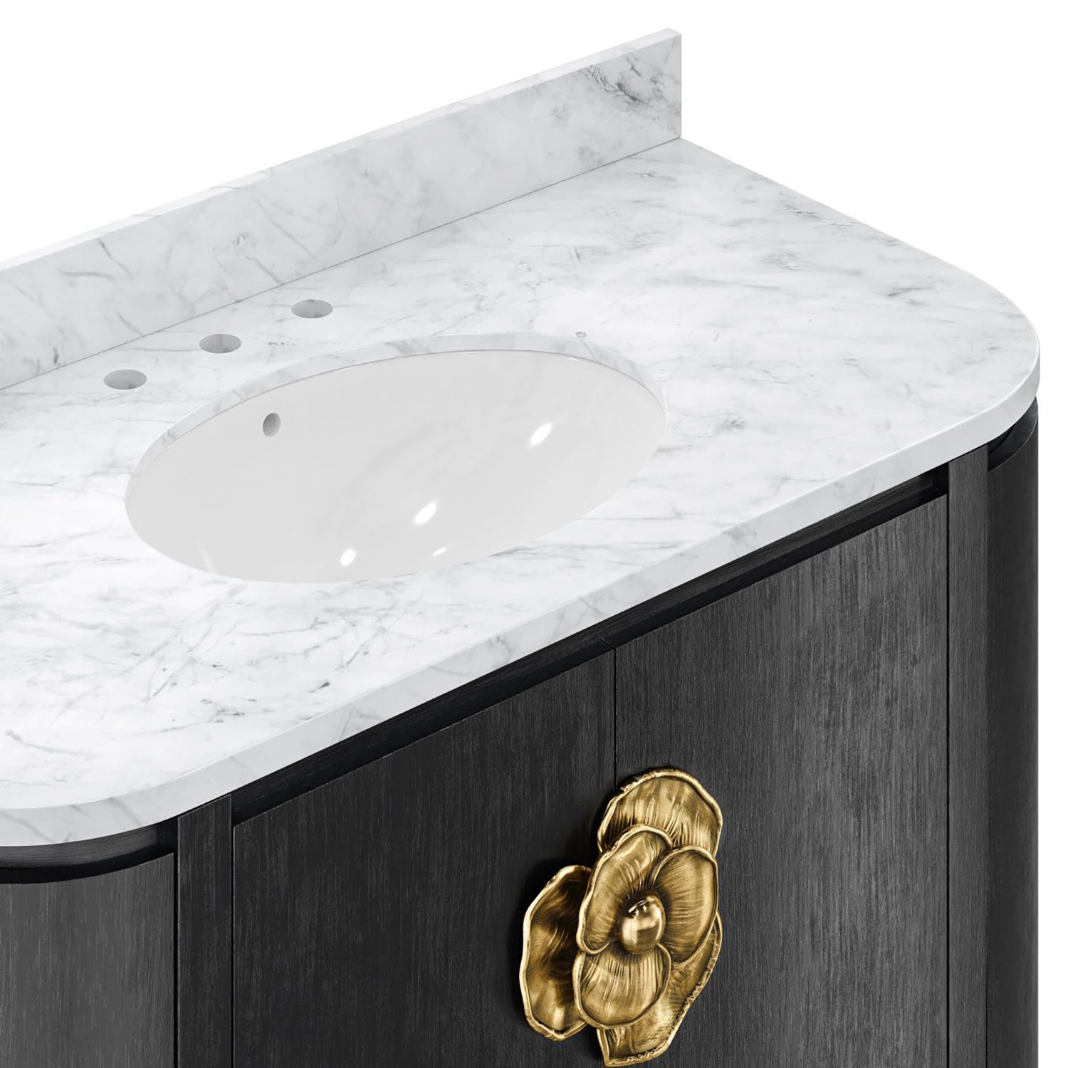 Currey & Co Briallen 48in Vanity with Oval Undermount Sink
