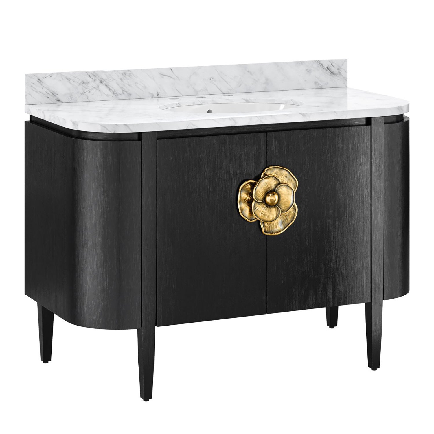 Currey & Co Briallen 48in Vanity with Oval Undermount Sink