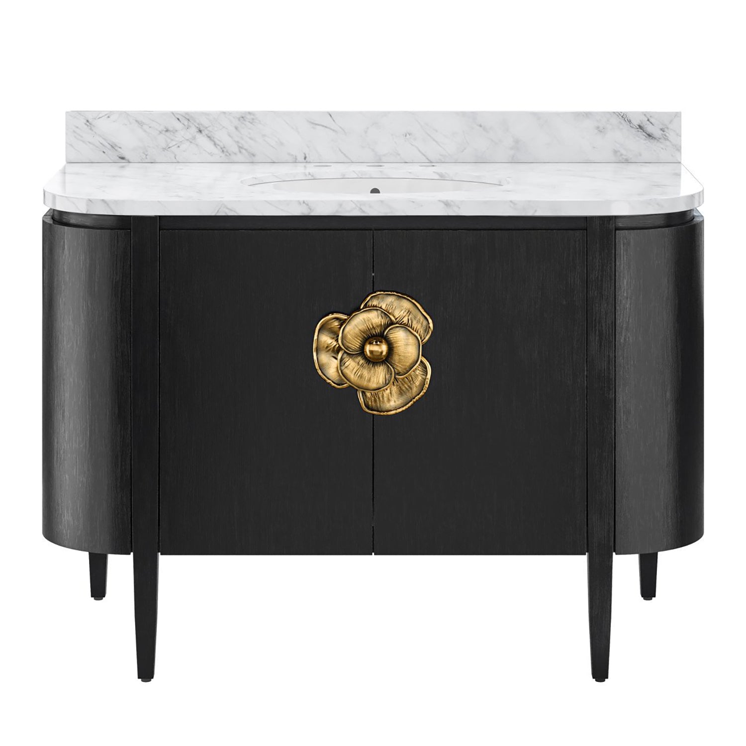 Currey & Co Briallen 48in Vanity with Oval Undermount Sink