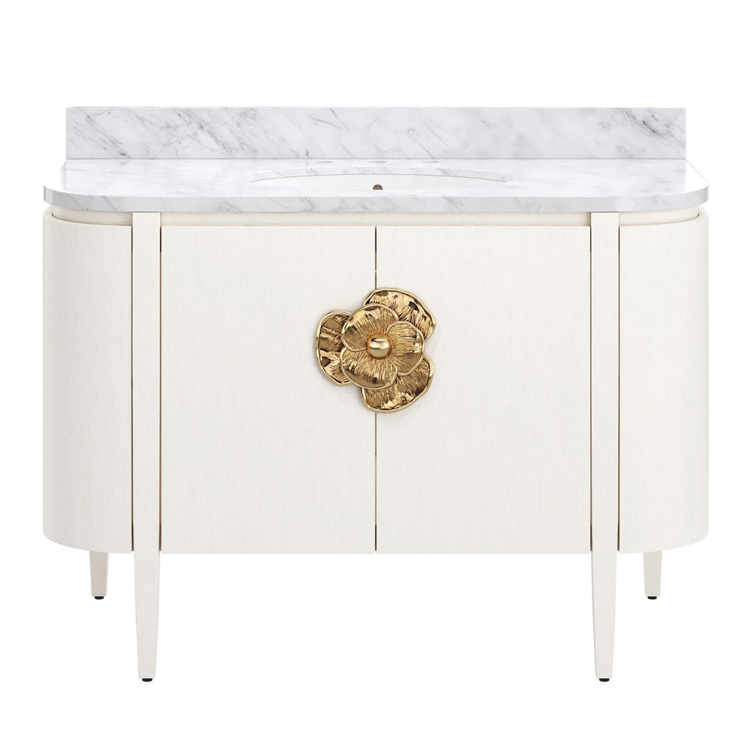 Currey & Co Briallen 48in Vanity with Oval Undermount Sink