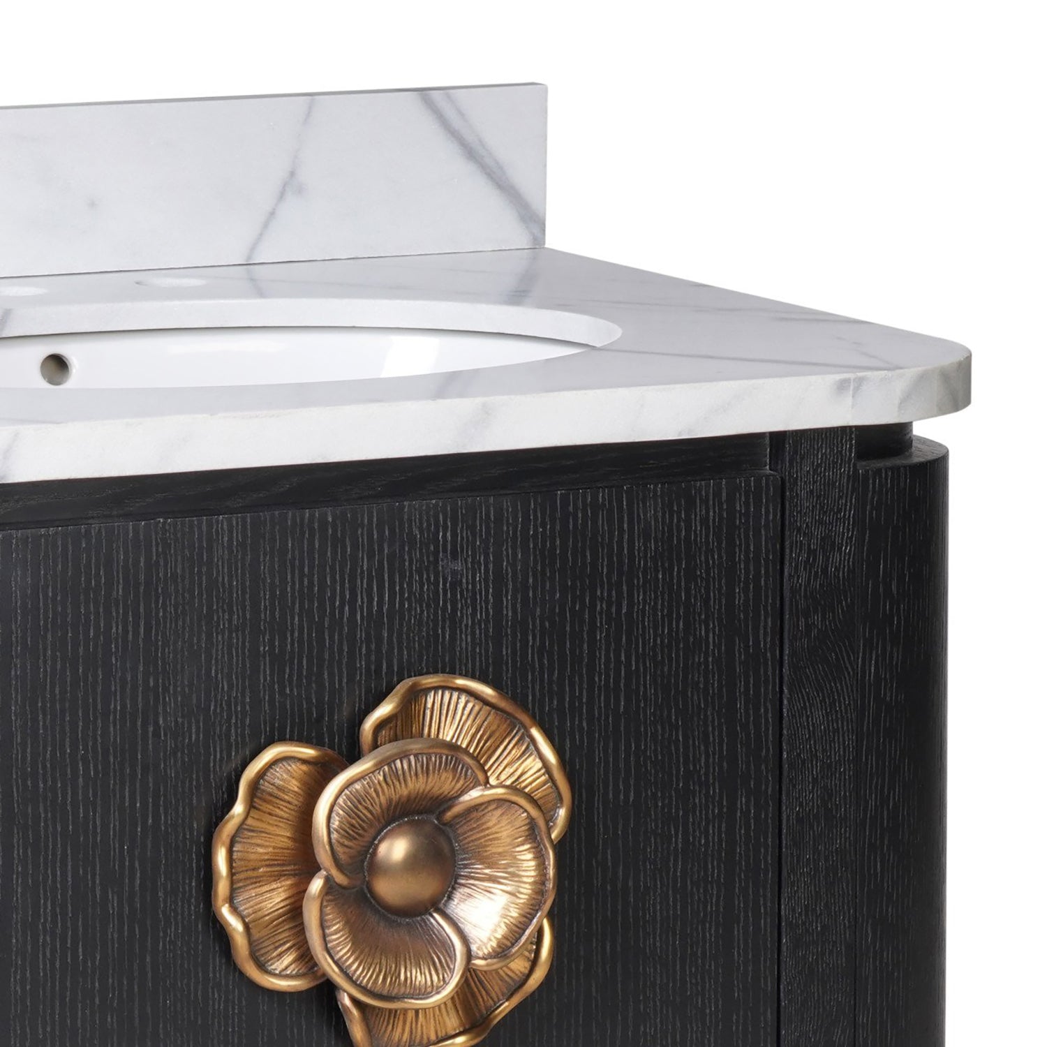 Currey & Co Briallen 30in Vanity with Oval Undermount Sink