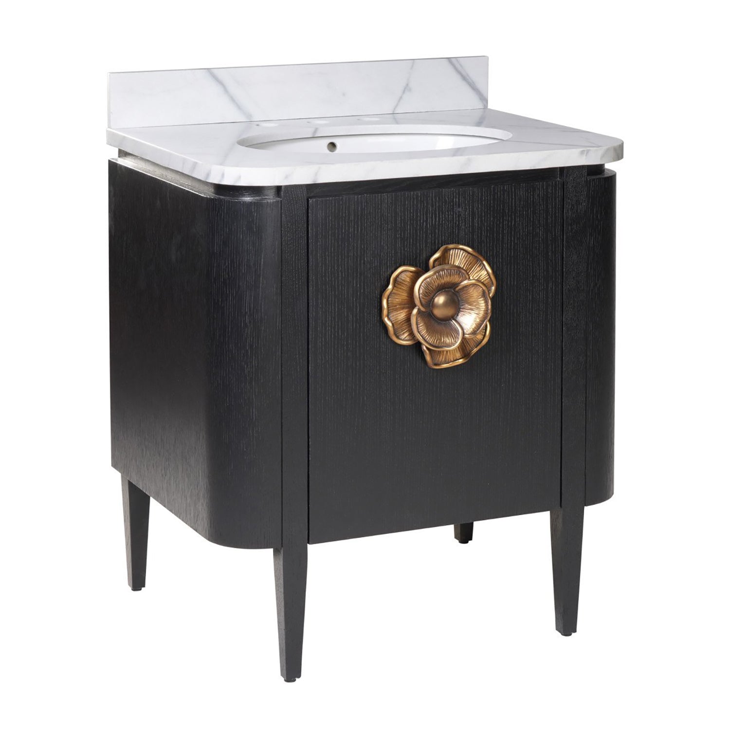 Currey & Co Briallen 30in Vanity with Oval Undermount Sink