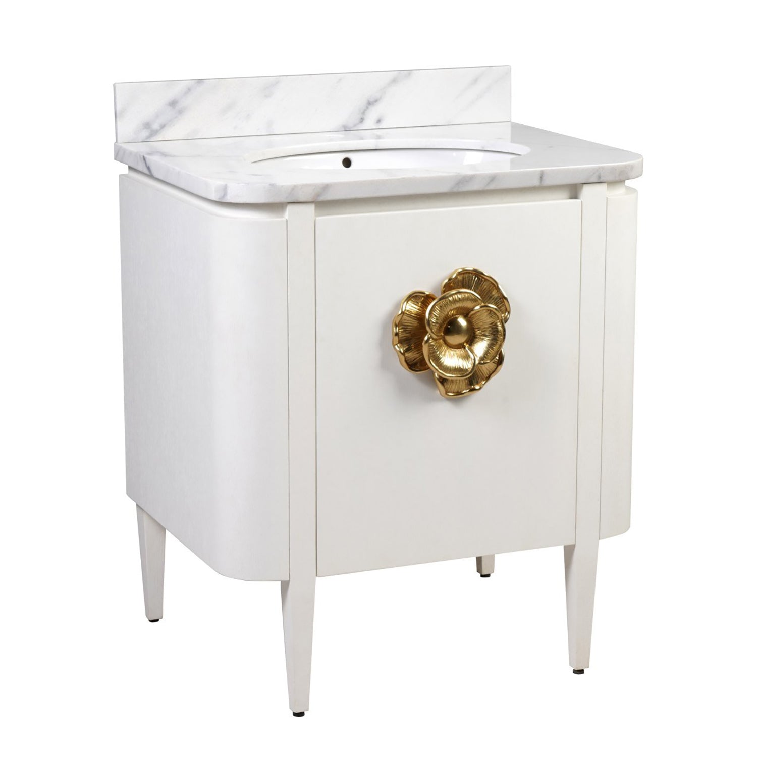 Currey & Co Briallen 30in Vanity with Oval Undermount Sink