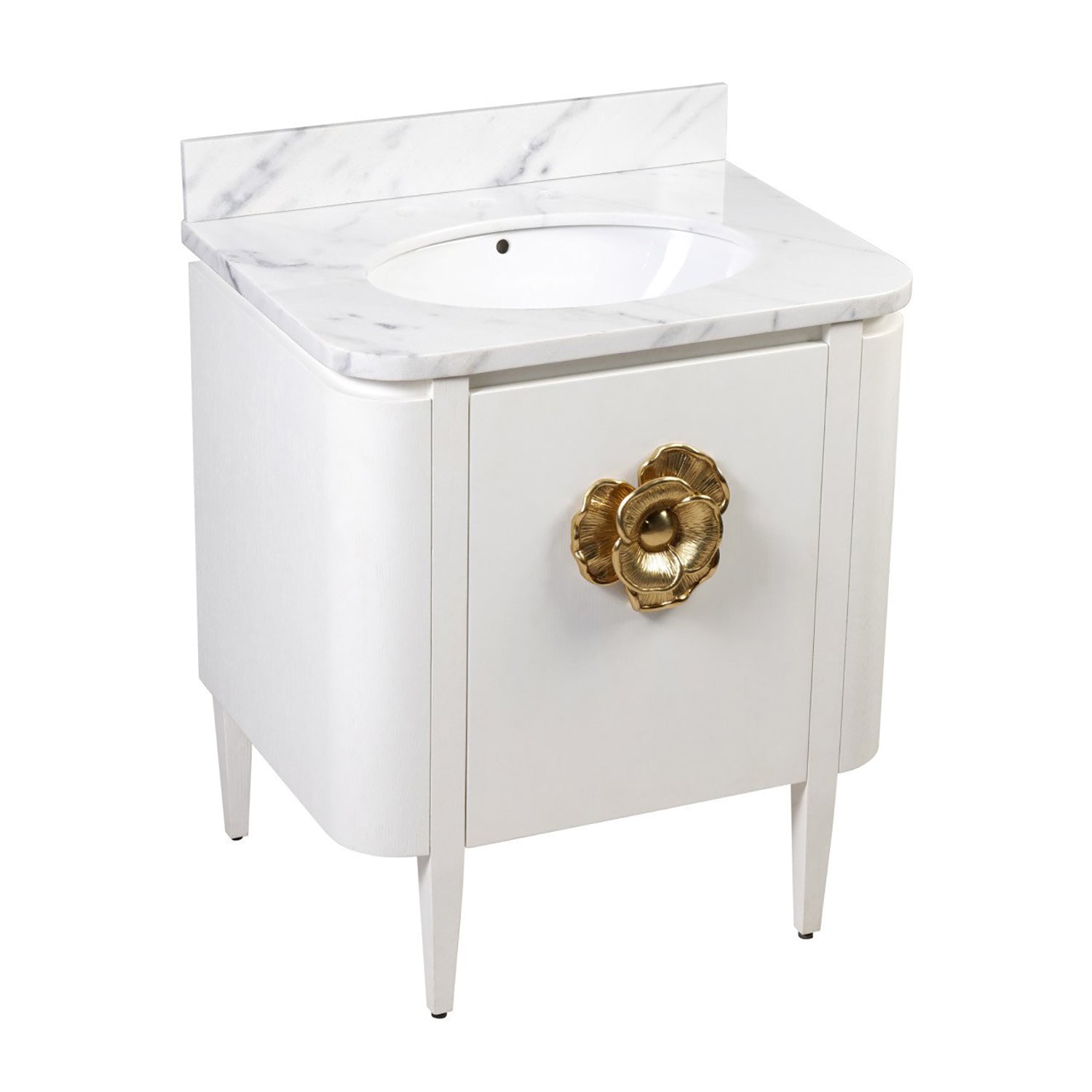 Currey & Co Briallen 30in Vanity with Oval Undermount Sink