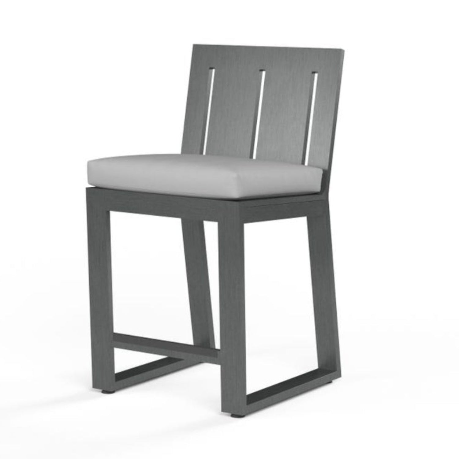 Sunset West Redondo Cast Silver Outdoor Barstool Set of 2