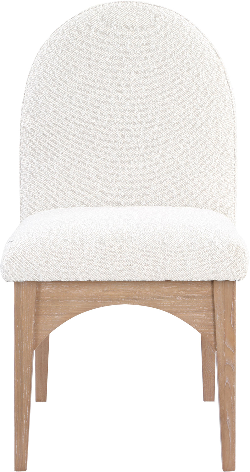 Waldorf Cream Boucle Fabric Upholstered Dining Side Chair Set of 2