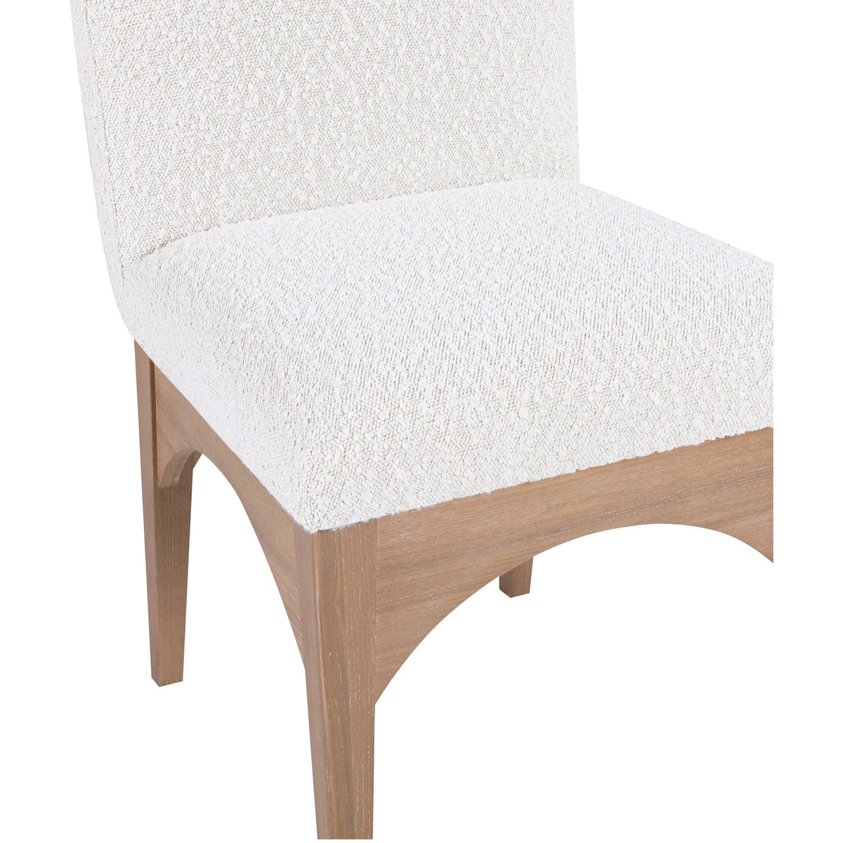 Waldorf Cream Boucle Fabric Upholstered Dining Side Chair Set of 2