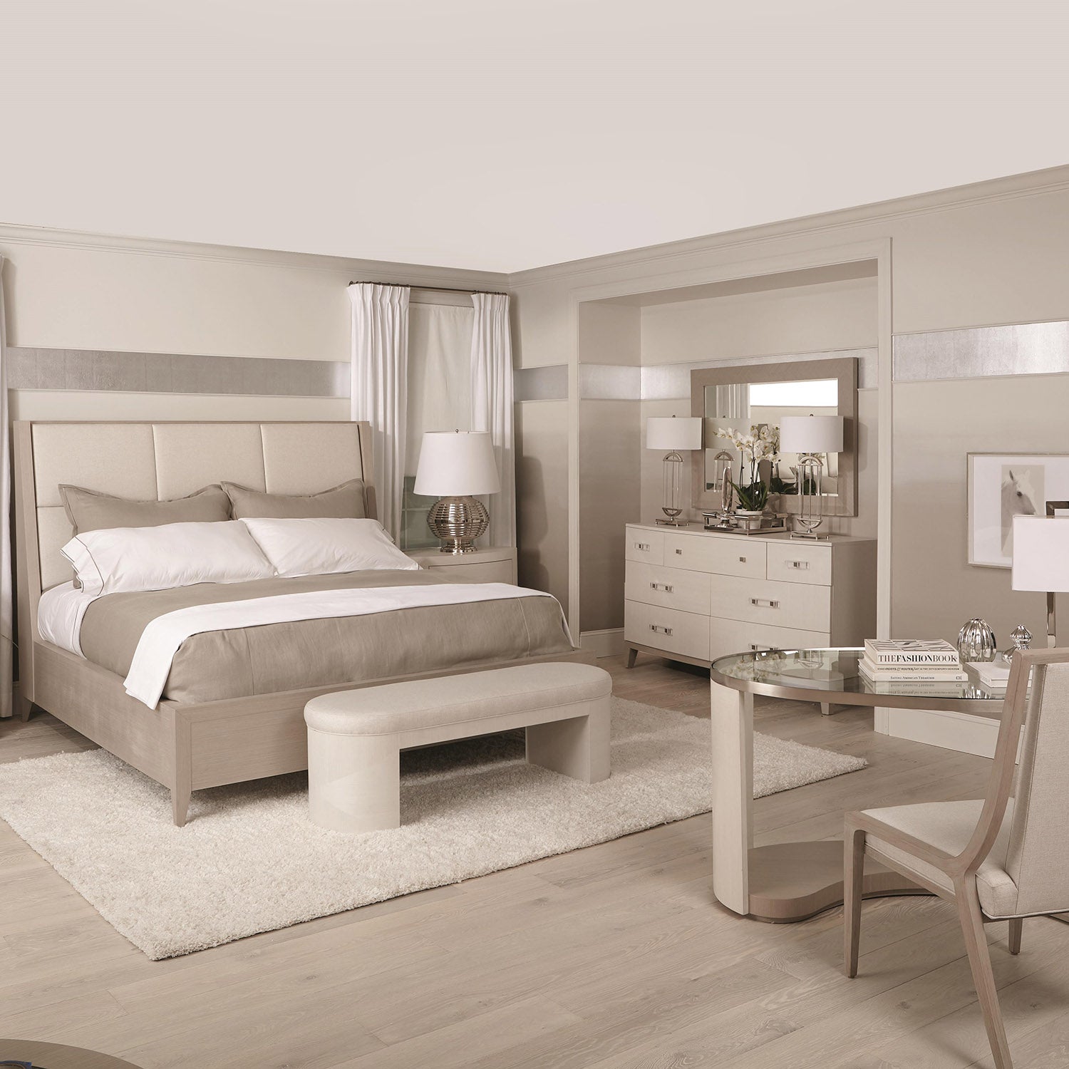 Bernhardt Axiom Oval Nightstand