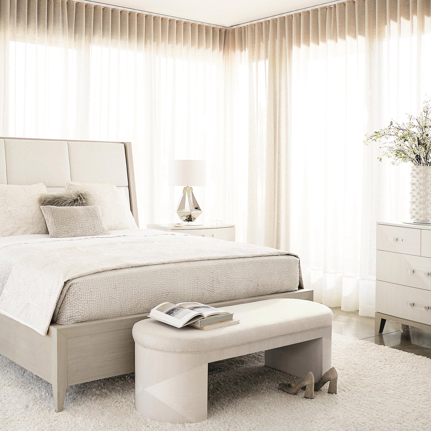 Bernhardt Axiom Oval Nightstand