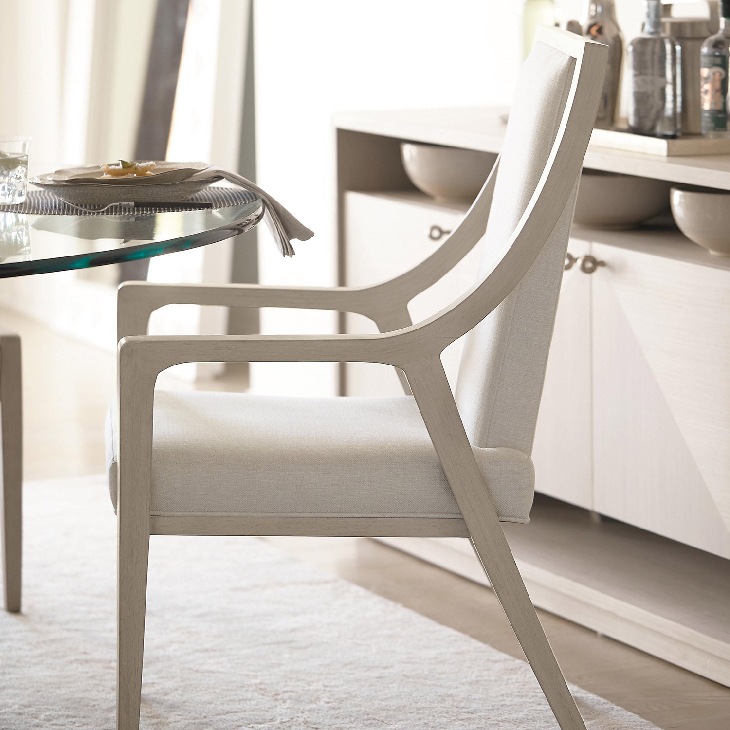 Bernhardt Axiom Curved Arm Chair