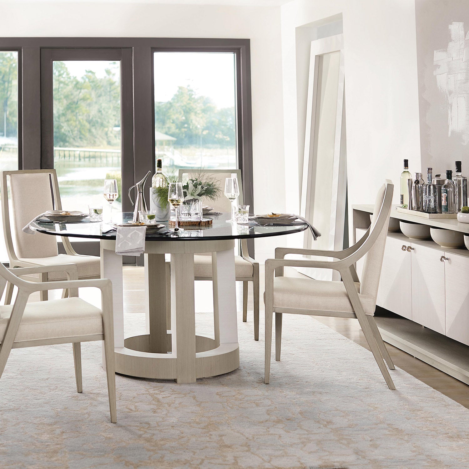 Bernhardt Axiom Curved Arm Chair