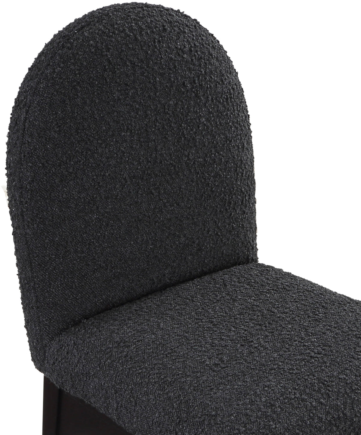 Waldorf Black Boucle Fabric Upholstered Dining Side Chair Set of 2