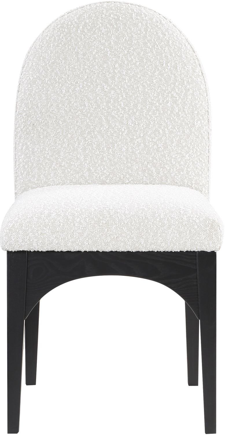 Waldorf Cream Boucle Fabric Upholstered Dining Side Chair Set of 2