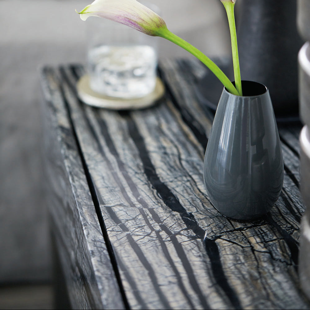 Bernhardt Linea Black Marble Nightstand