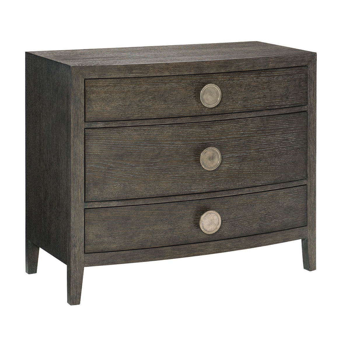 Bernhardt Linea Cerused Charcoal Bachelors Chest