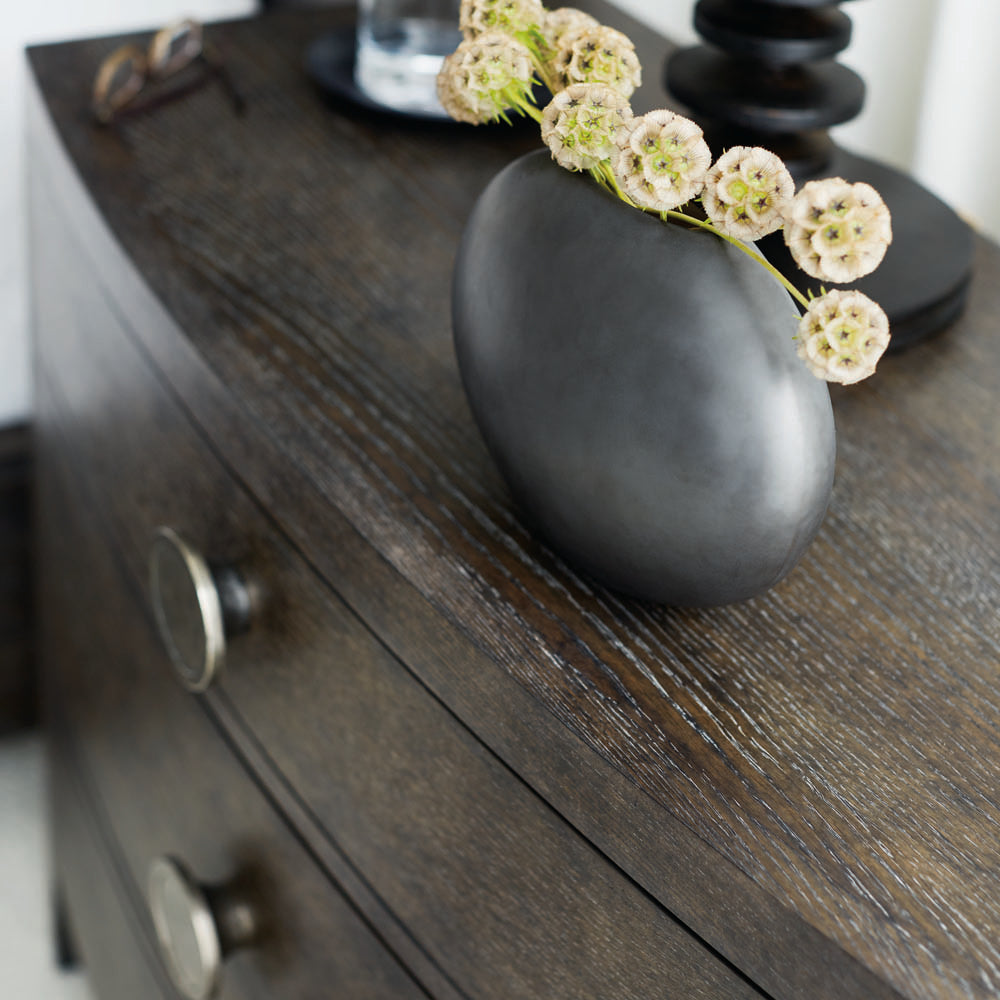 Bernhardt Linea Cerused Charcoal Bachelors Chest