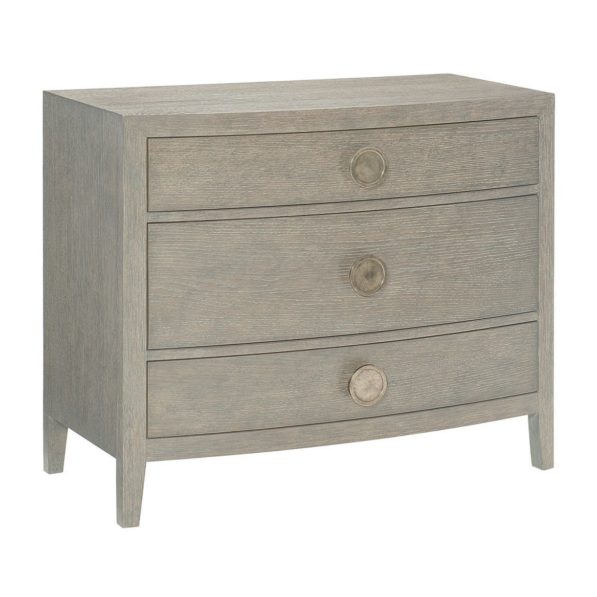 Bernhardt Linea Cerused Greige Bachelors Chest