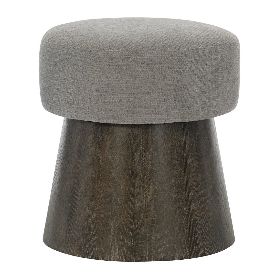 Bernhardt Linea Cerused Charcoal Round Bench