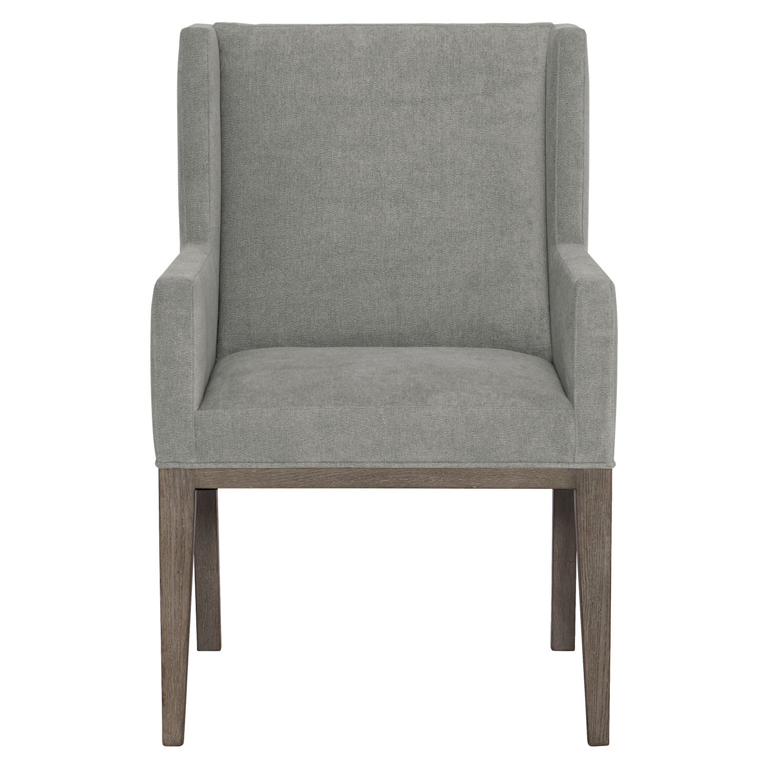 Bernhardt Linea Cerused Charcoal Upholstered Arm Chair