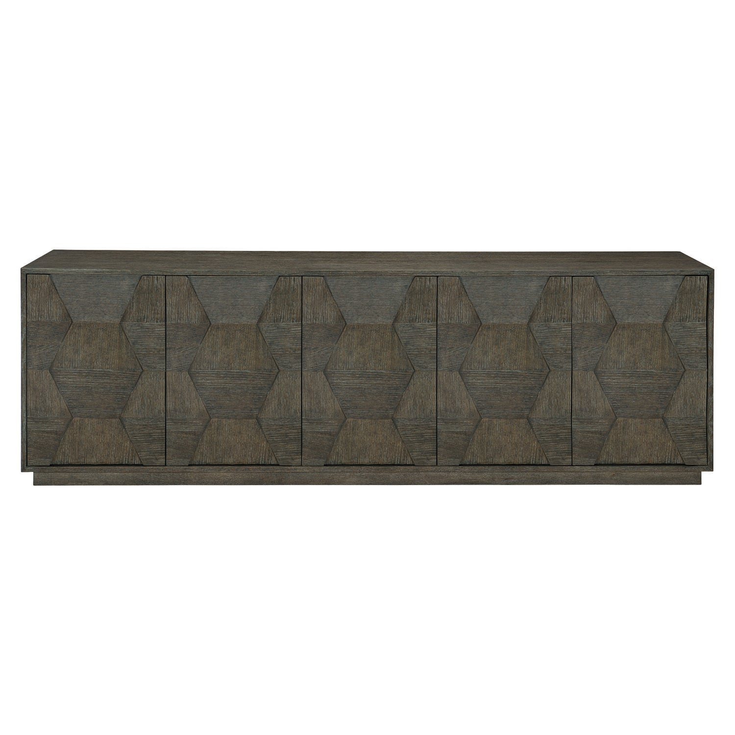 Bernhardt Linea Cerused Charcoal Entertainment Console